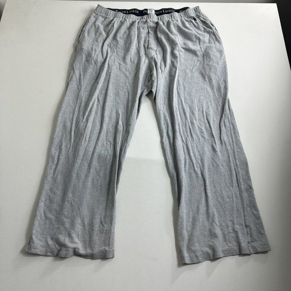 Polo Ralph‎ Lauren Pajama Sweatpants Jogger Pants Mens Size XL Lounge Pjs Gray - Picture 1 of 7